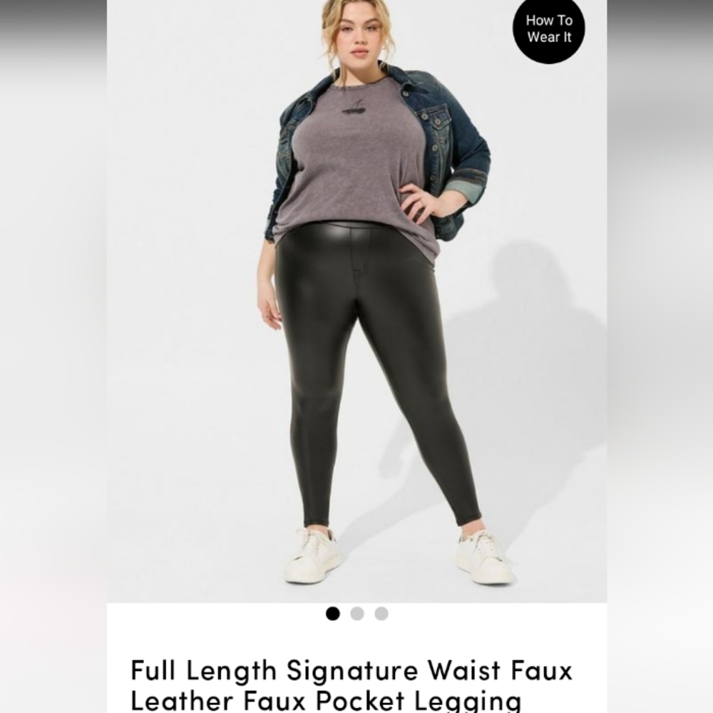 Torrid Faux Leather Legging